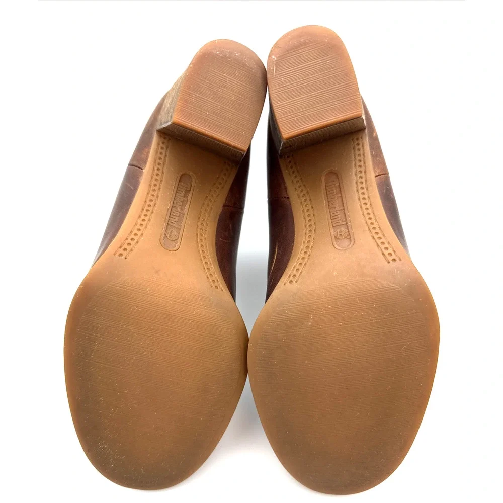 Timberland Womens Chelsea Boots Leather Brown Rustic, Western Cowgirl Sz 6.5 - Picture 7 of 7